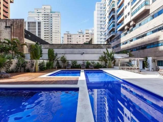 Flat Capitania Varam Guaruja Com Varanda Gourmet Exterior photo